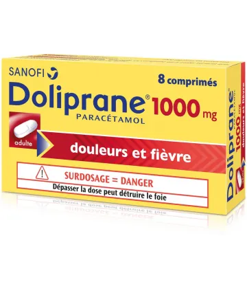 Doliprane 1000 mg Comprimés x 8